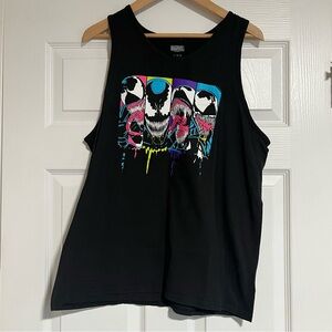🔥Marvel Black Tank Top with Colorful Venom Design
